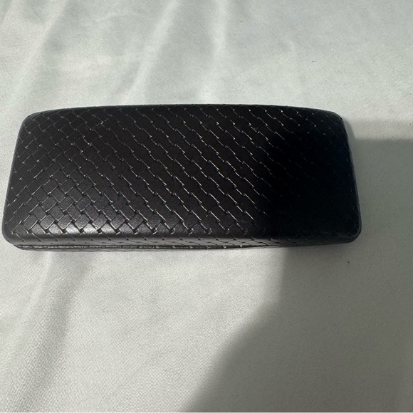 Cole Haan Glasses Sunglasses Case Hard Shell Brown Orange Velvet Interior - Picture 2 of 7